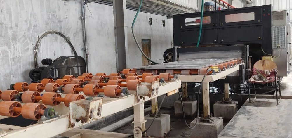 Slab roller line