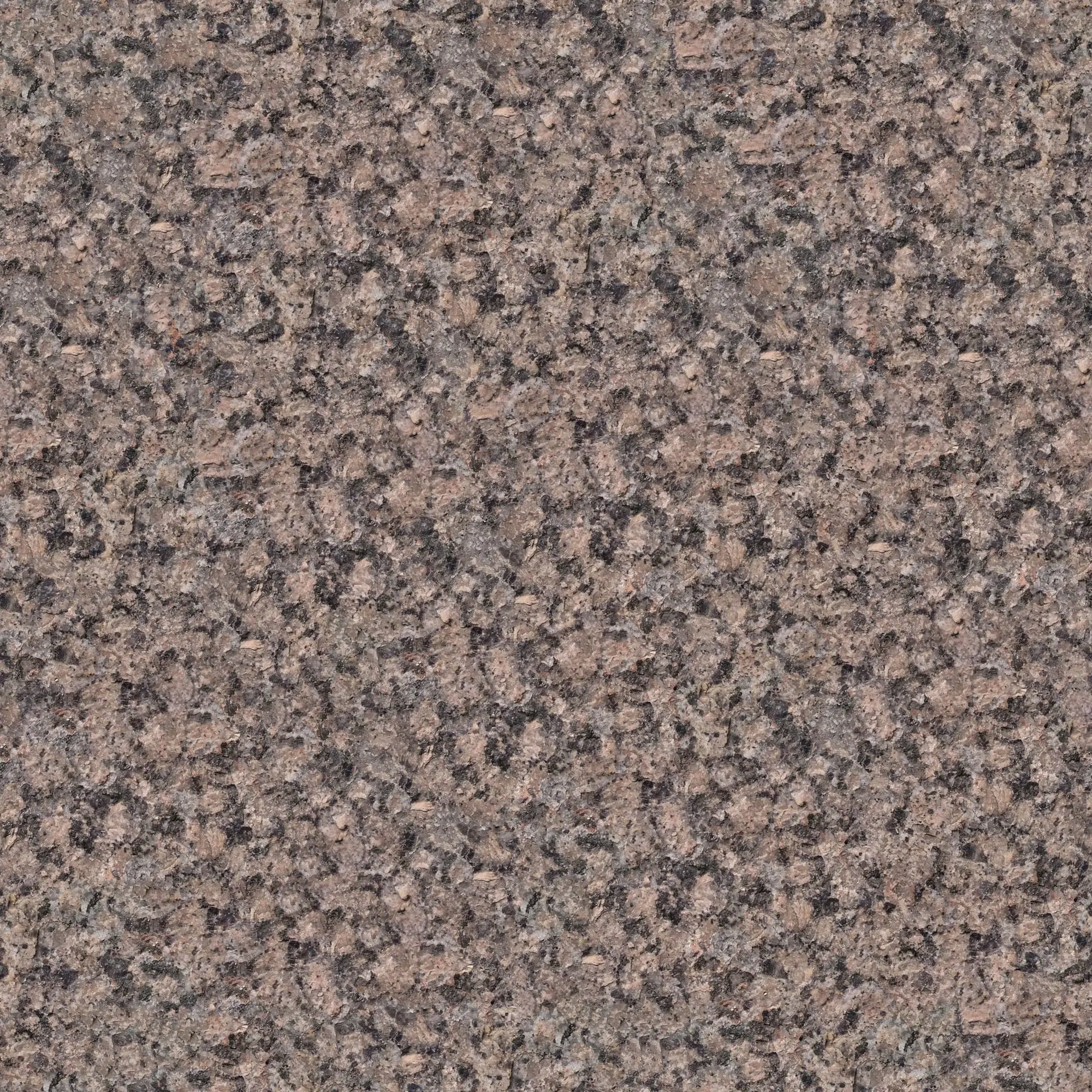 Pink and brown speckled granite slab